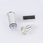 Airless Plastic Silver Aluminum Slimline Lotion Pump Dispenser 10ml - 30ml Unique Collar