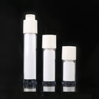 15ML 30ML 50ML white plastic PP twist up actuator OEM lotion round airless pump bottle