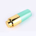 15ML 30ML 50ML green plastic PP twist up gold pump OEM round airless bottles cosmetic