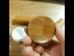 5g 100g 50g Bamboo Cosmetic Jars For Face / Eye Cream / Body Lotion