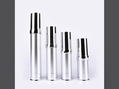 Bouteille cosmétique 15ml d'or de pompe de bouteille de vide privé d'air en aluminium en plastique nacré de lotion