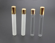 Frosted Glass Cosmetic Body Perfume Oil Roll On Bottle With Twist Up Caps
