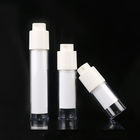 15ML 30ML 50ML white plastic PP twist up actuator OEM lotion round airless pump bottle