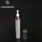 Acrylic Serum Roller Airless Cosmetic Bottles Creamy White