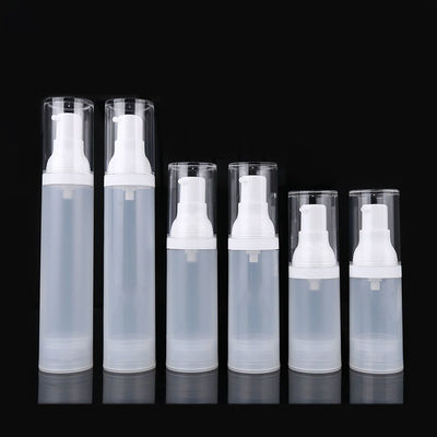 15ML 30ML 50ML emballage de bouteilles de pompe sans air en plastique blanc fournisseur
